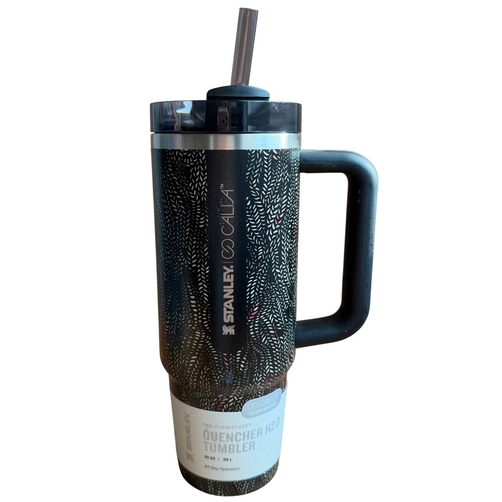 Stanley CALIA 30 oz FlowState Tumbler Black water bottle NEW gym school thermos - Picture 1 of 7